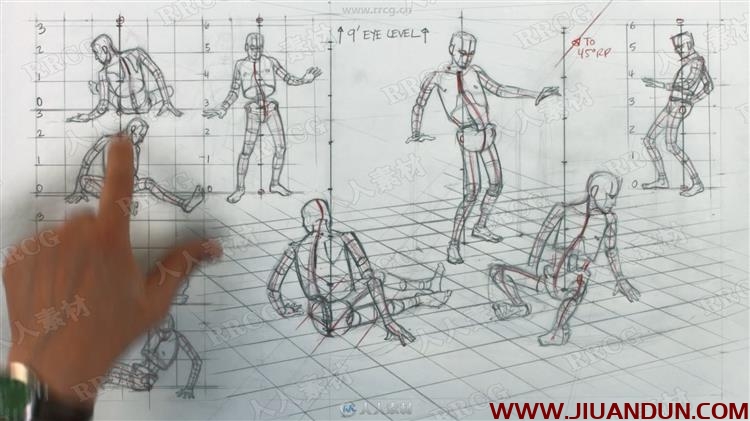 人体透视结构高清详细基础讲解传统手绘视频教程 PS教程 第12张
