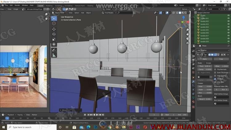Blender室内设计建筑可视化渲染技能训练视频教程 CG 第5张