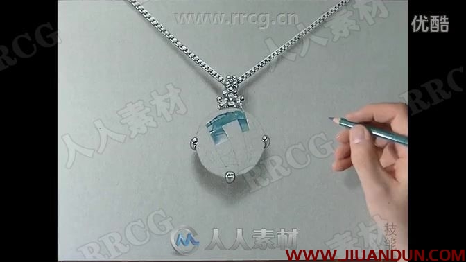 马克笔珠宝首饰系列传统手绘实例视频教程 CG 第12张