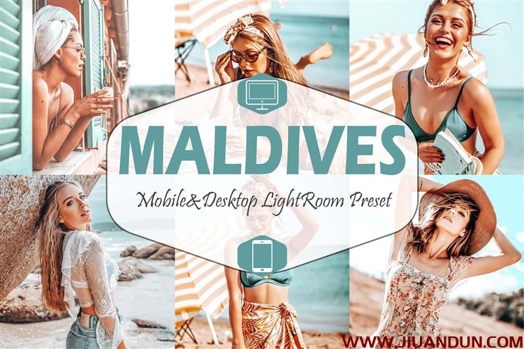 马尔代夫旅拍通透人像LR预设+移动APP预设Maldives Lightroom Presets LR预设 第1张