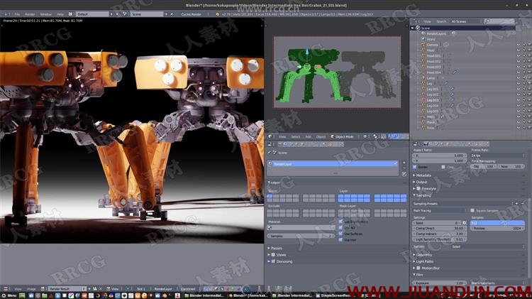 Blender机械人制作超完整工作流大师级视频教程 CG 第11张