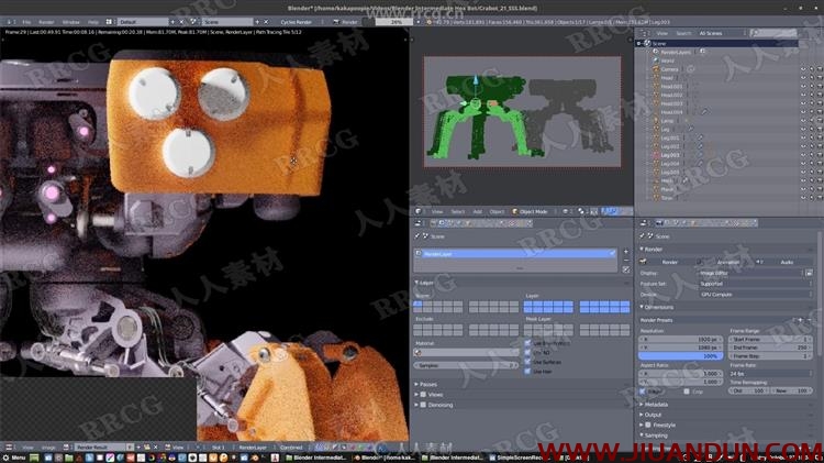 Blender机械人制作超完整工作流大师级视频教程 CG 第14张