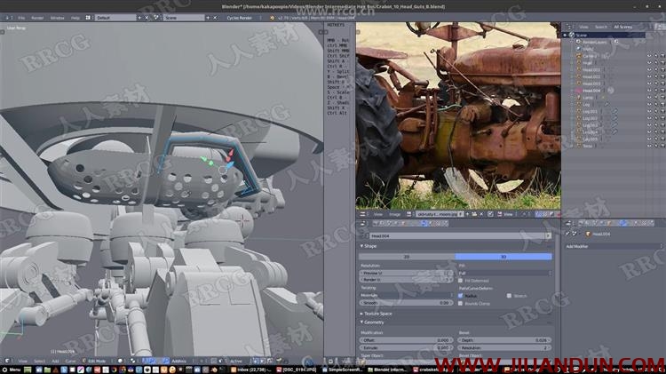 Blender机械人制作超完整工作流大师级视频教程 CG 第3张