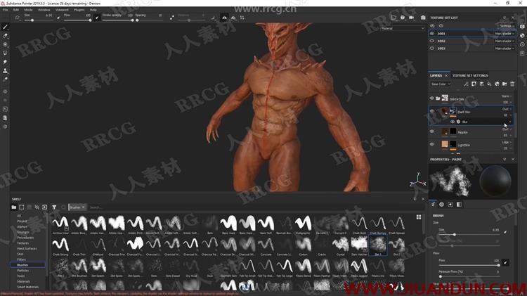 ZBrush地狱恶魔游戏角色超完整制作大师级视频教程 CG 第11张
