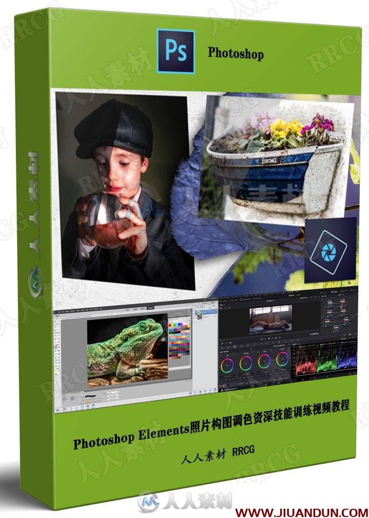 Photoshop Elements照片构图调色资深技能训练视频教程 PS教程 第1张