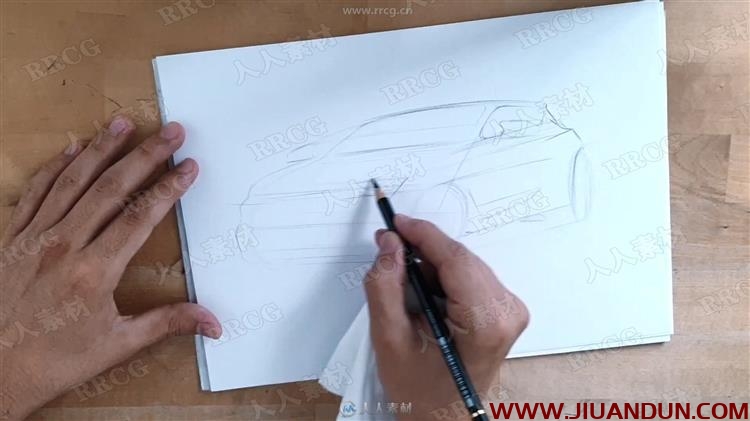 专业汽车结构设计传统手绘草图实例训练视频教程 CG 第2张