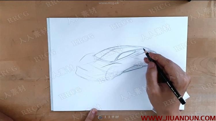 专业汽车结构设计传统手绘草图实例训练视频教程 CG 第9张