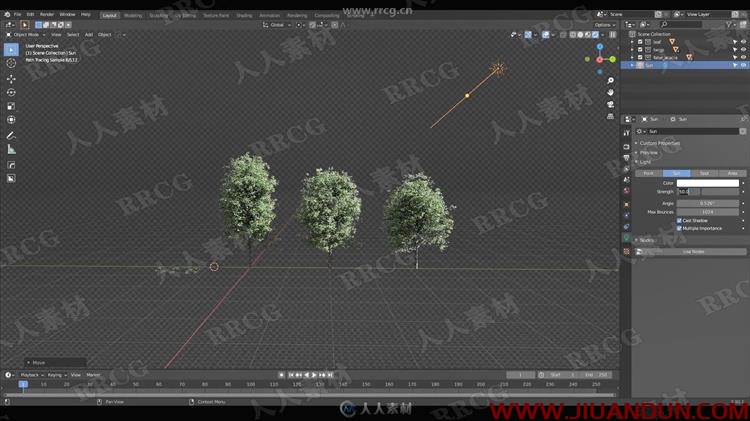Blender多样化逼真植被自然场景完整建模视频教程 CG 第3张