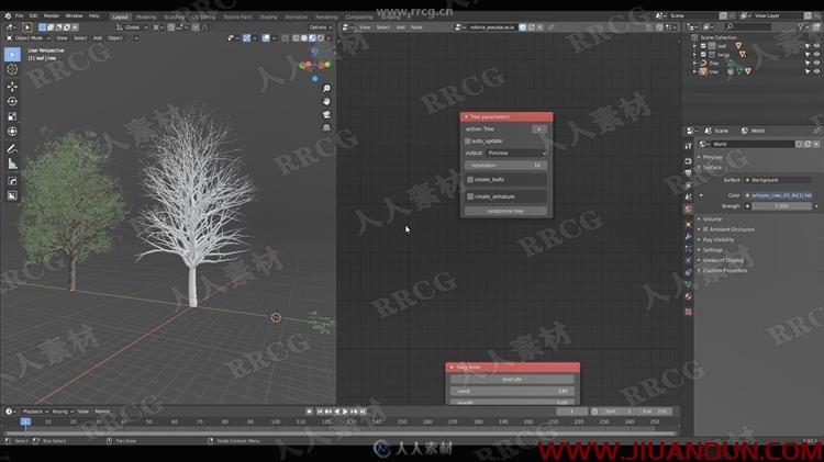 Blender多样化逼真植被自然场景完整建模视频教程 CG 第5张