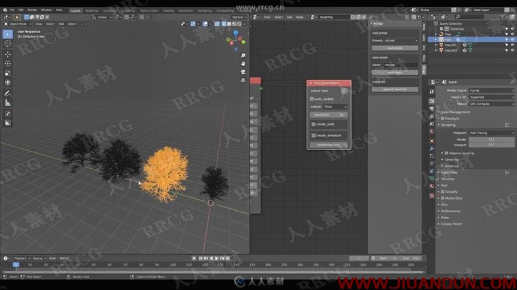 Blender多样化逼真植被自然场景完整建模视频教程 CG 第6张