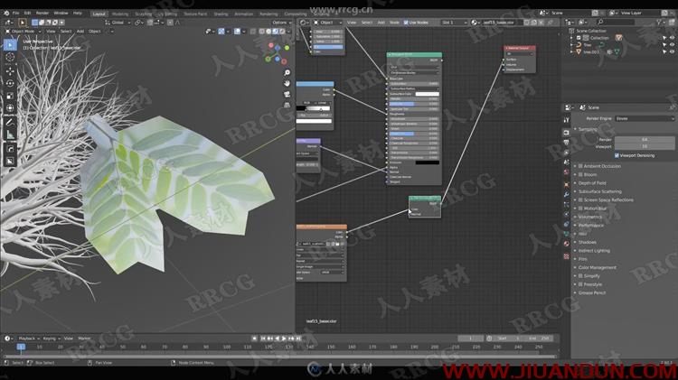 Blender多样化逼真植被自然场景完整建模视频教程 CG 第9张