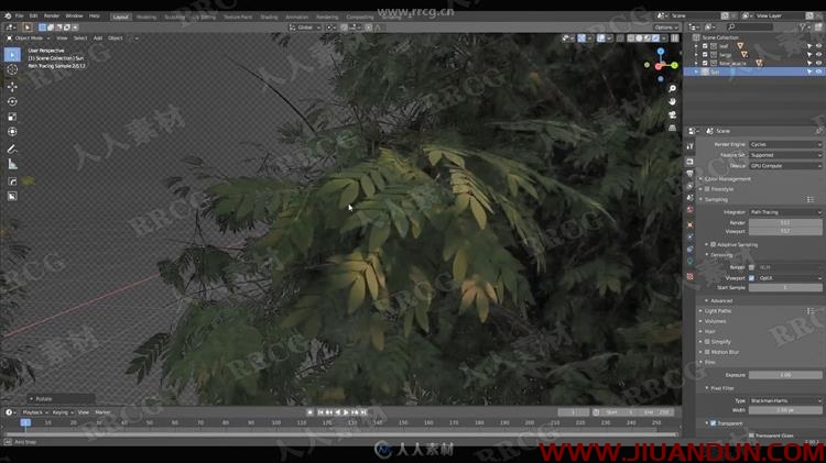 Blender多样化逼真植被自然场景完整建模视频教程 CG 第10张