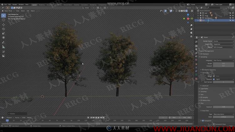 Blender多样化逼真植被自然场景完整建模视频教程 CG 第11张