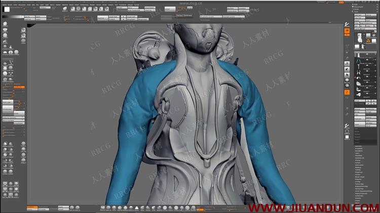 ZBrush科幻护士角色概念设计雕刻技术视频教程 3D 第8张