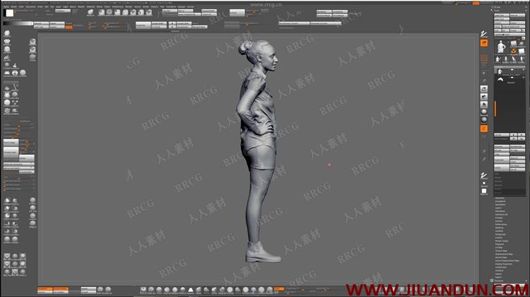 ZBrush科幻护士角色概念设计雕刻技术视频教程 3D 第9张