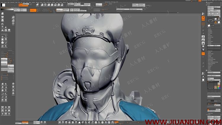 ZBrush科幻护士角色概念设计雕刻技术视频教程 3D 第13张