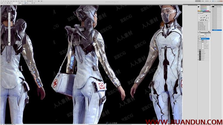 ZBrush科幻护士角色概念设计雕刻技术视频教程 3D 第14张