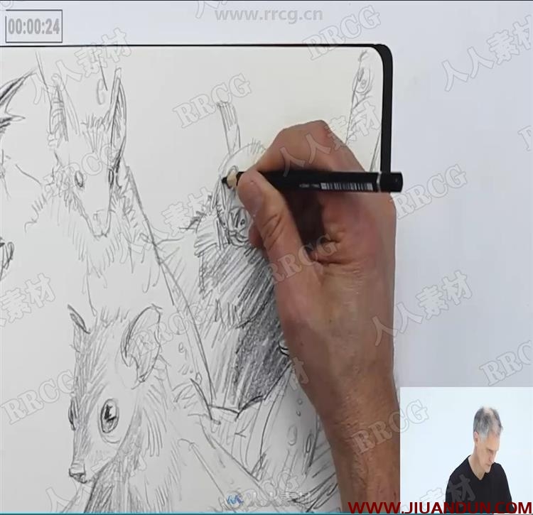 传奇大师Iain McCaig传统素描绘画训练视频教程 CG 第10张