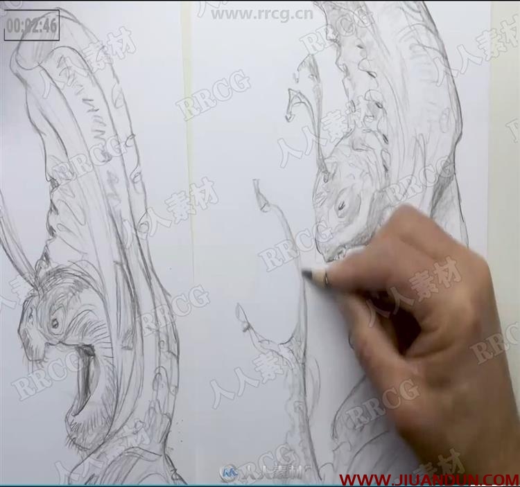 传奇大师Iain McCaig传统素描绘画训练视频教程 CG 第12张