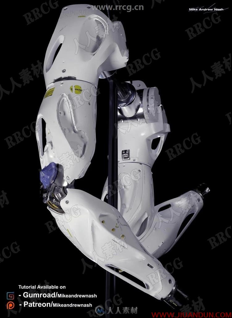 未来派科幻机械手臂实例制作大师级视频教程 3D 第22张