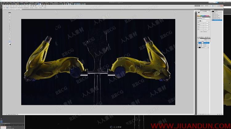 未来派科幻机械手臂实例制作大师级视频教程 3D 第29张