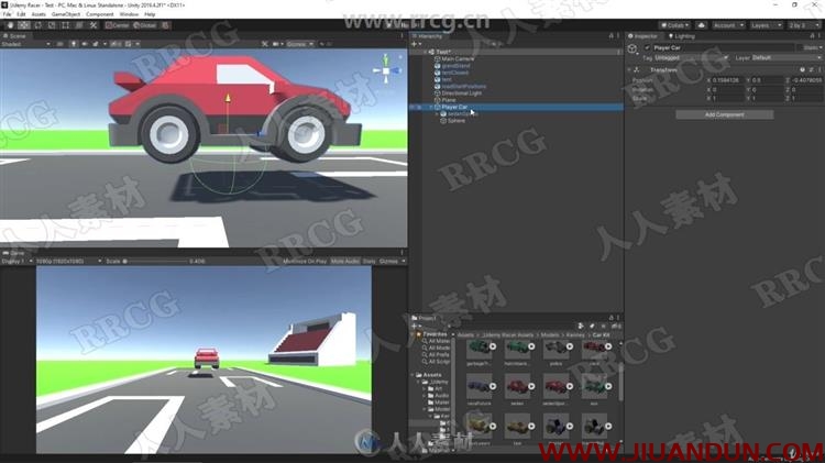 Unity赛车游戏独立开发完整实例制作视频教程 CG 第5张