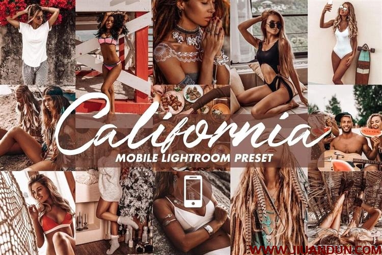 加州棕褐色旅拍手机修图LR预设Mobile Lightroom Presets CALIFORNIA LR预设 第1张