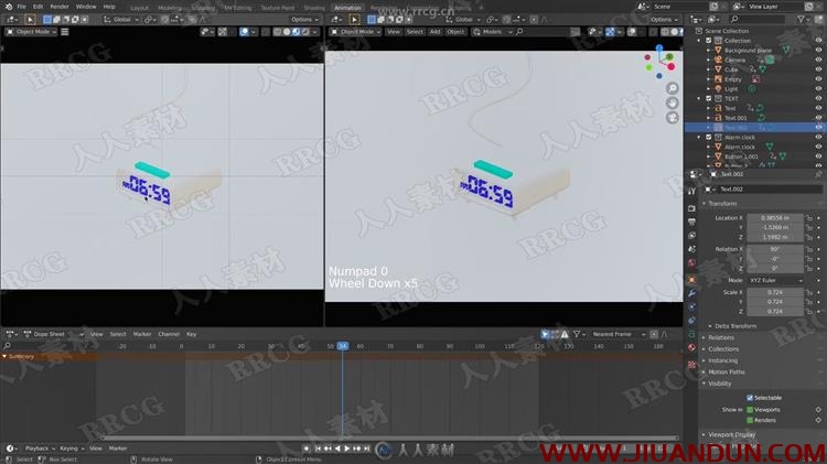 Blender闹钟动画完整建模实例制作训练视频教程 3D 第12张