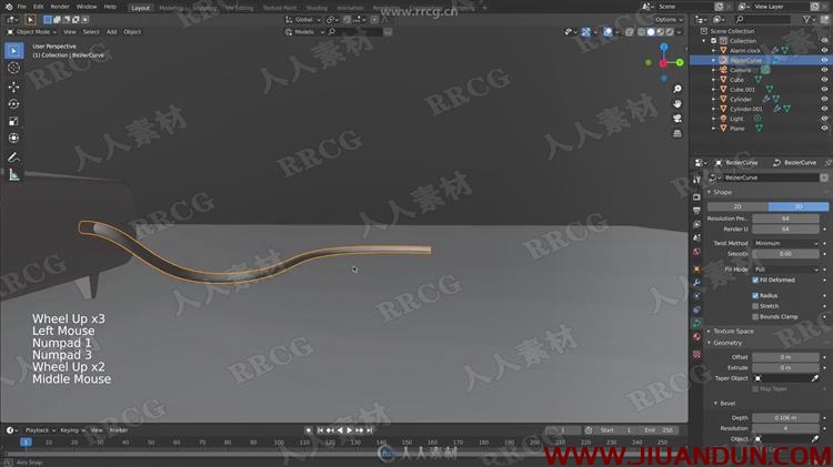 Blender闹钟动画完整建模实例制作训练视频教程 3D 第13张