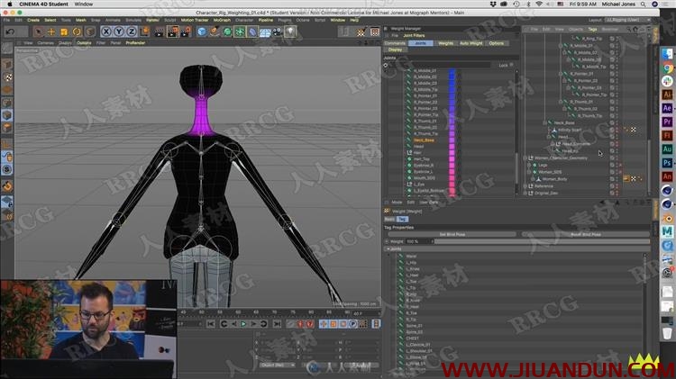 Cinema 4D角色从建模到绑定动画完整技术视频教程 C4D 第7张