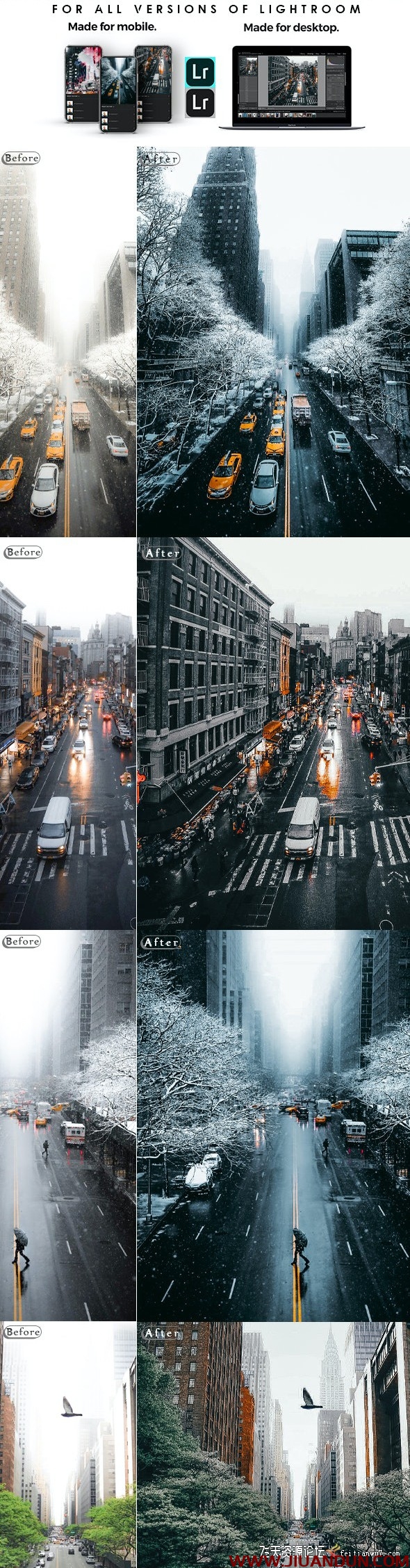 街头摄影城市旅拍黑金胶片电影工业风LR预设手机版滤镜 LR预设 第2张