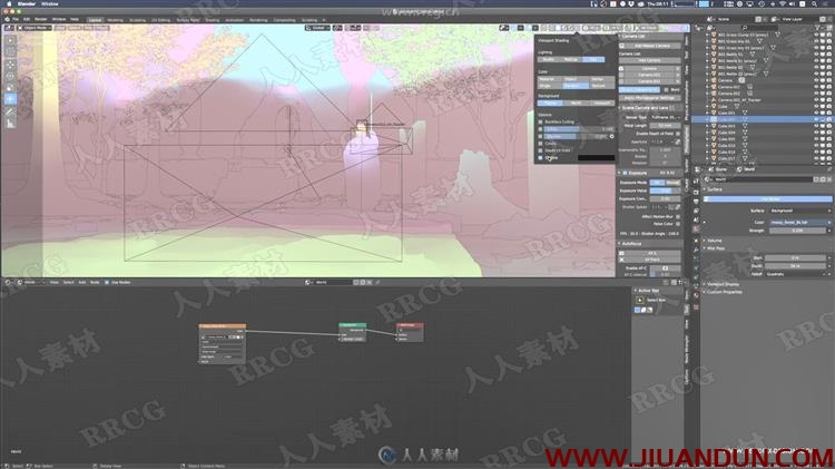 Blender专业3D环境制作工作流程视频教程 3D 第9张