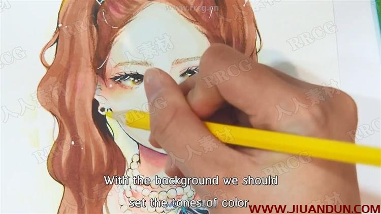 马克笔动画着色过程传统手绘技能实例训练视频教程 CG 第16张