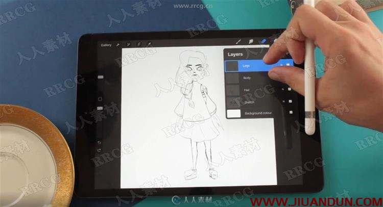 卡通女孩肖像iPad数字绘画技能实例训练视频教程 AE 第8张