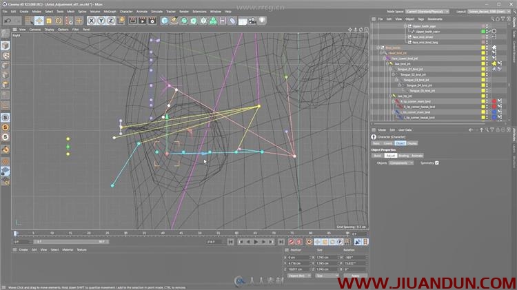 C4D创建面部动画处理实例完整制作视频教程 C4D 第11张