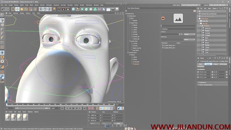 C4D创建面部动画处理实例完整制作视频教程 C4D 第15张