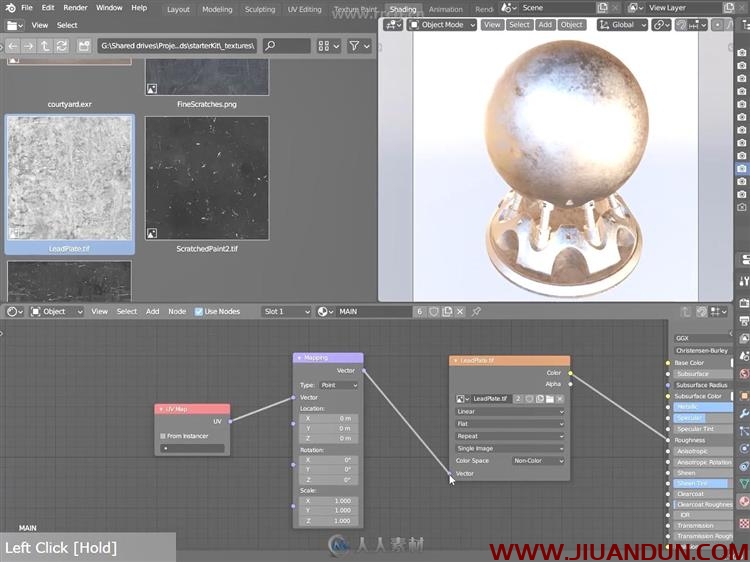 Blender 2.9混合程序着色器网络技能训练视频教程 3D 第9张