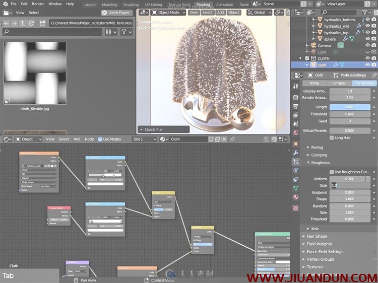 Blender 2.9混合程序着色器网络技能训练视频教程 3D 第14张
