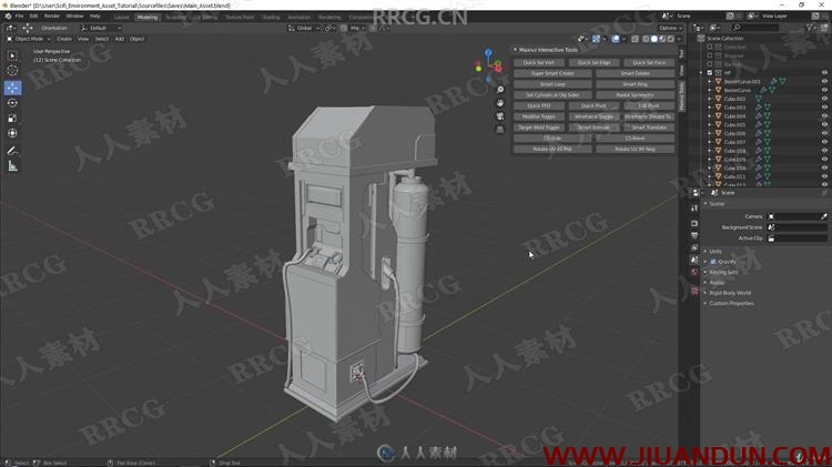 Blender 3A级游戏道具资产高质量实例制作视频教程 3D 第3张