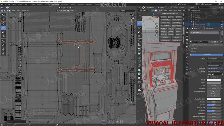 Blender 3A级游戏道具资产高质量实例制作视频教程 3D 第9张