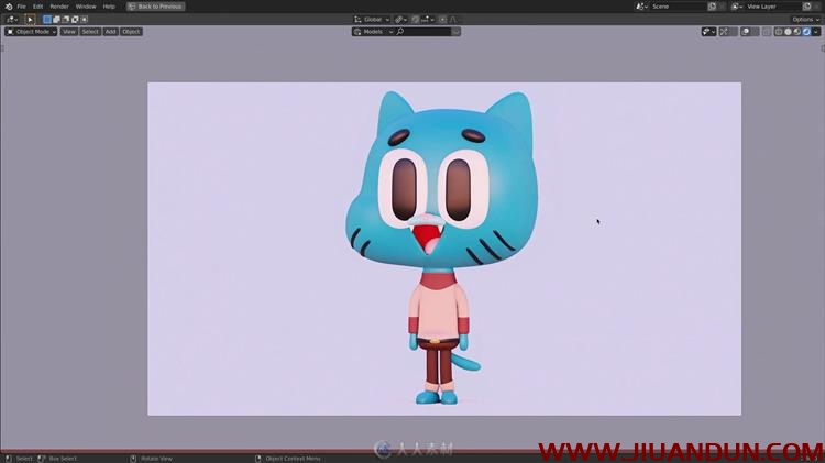 Blender中创建3D角色建模实例技能训练视频教程 CG 第3张