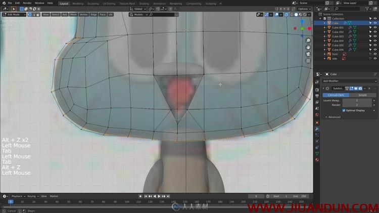 Blender中创建3D角色建模实例技能训练视频教程 CG 第7张