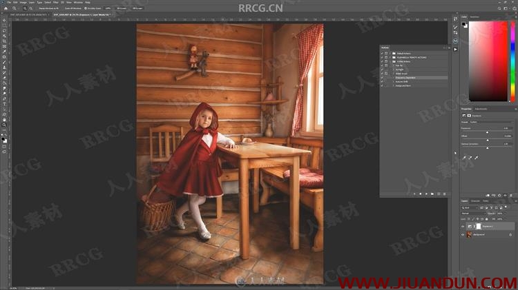 Lightroom小红帽主题人像童话效果摄影后期处理 LR 第8张