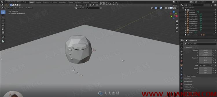 Blender初学者3D景观建模实例技能训练视频教程 3D 第11张
