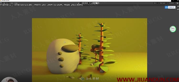 Blender初学者3D景观建模实例技能训练视频教程 3D 第12张