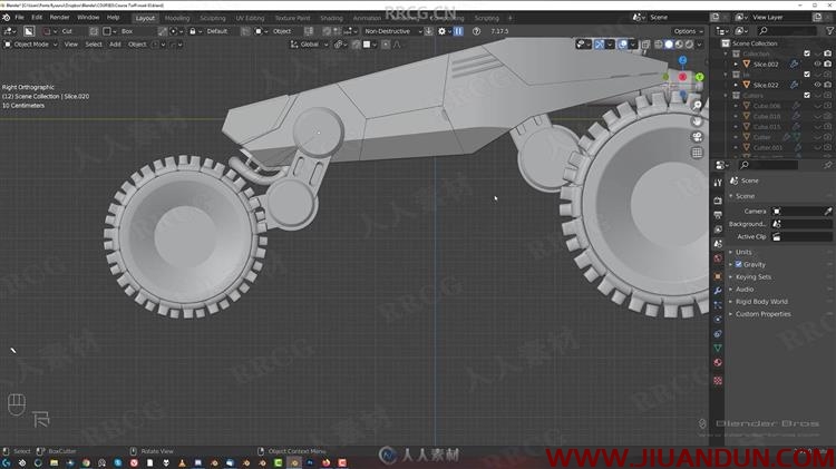 Blender硬表面建模及越野车实例建模视频教程 3D 第10张