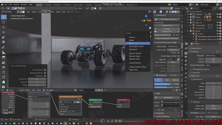 Blender硬表面建模及越野车实例建模视频教程 3D 第17张