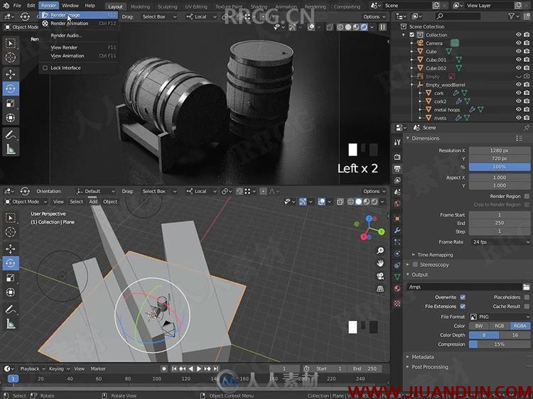 Blender地下城地牢多边形建模视频教程 3D 第20张