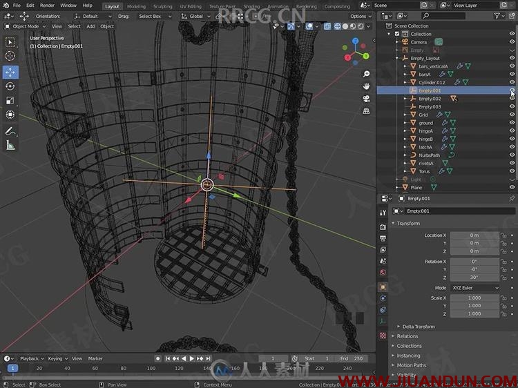 Blender地下城地牢多边形建模视频教程 3D 第26张