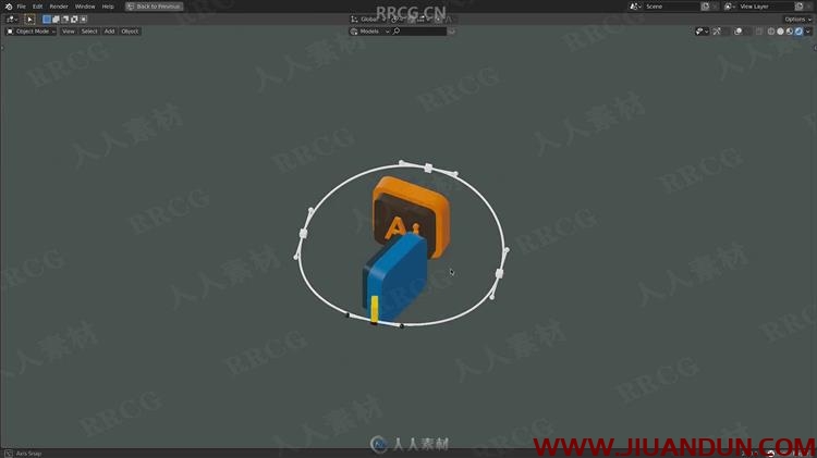 Blender中创建3D图标循环动画视频教程 3D 第2张